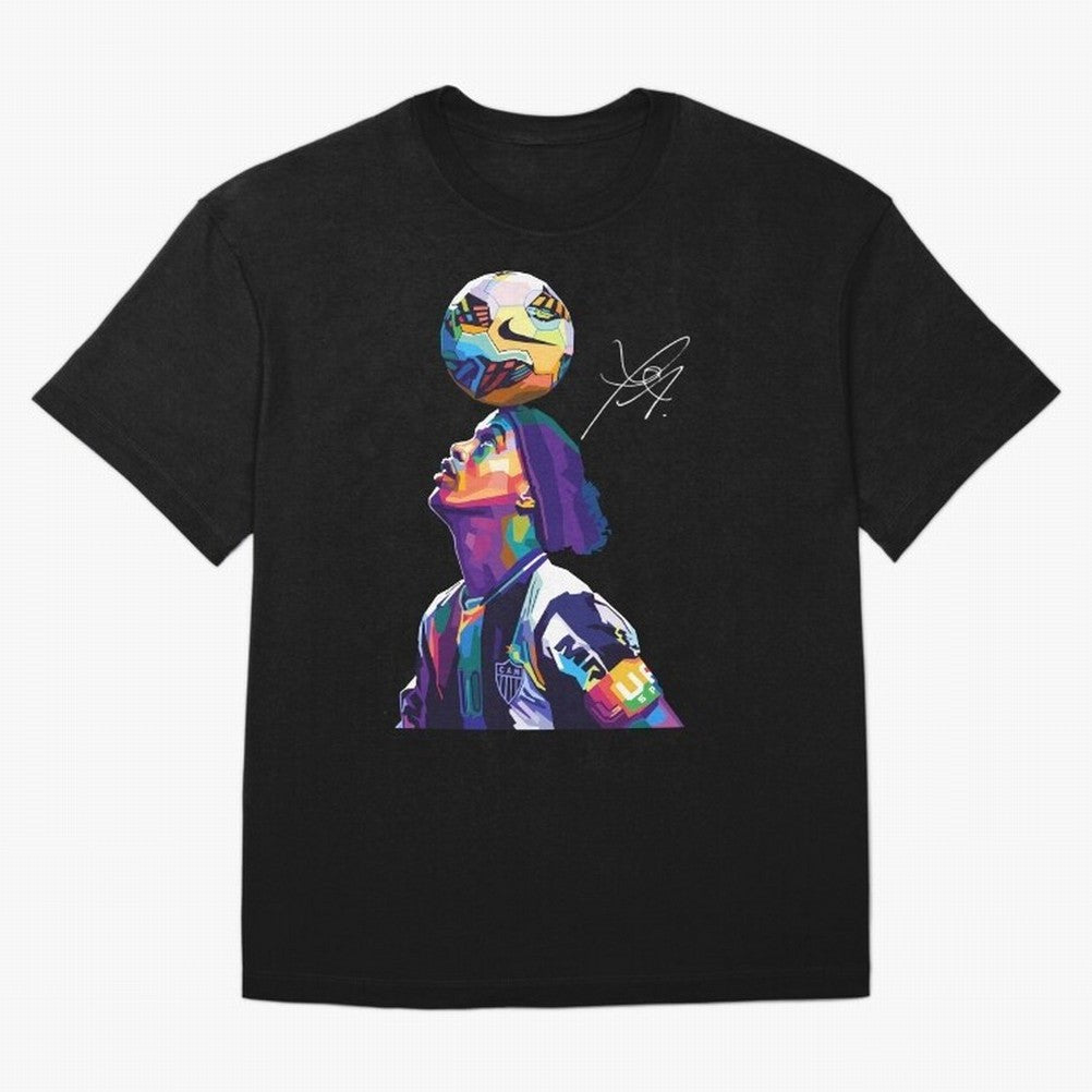 Ronaldinho Wpap Pop Art Oversized T-Shirt Celebrate Unforgettable Nights in FIFA World Cup 2026 Group Stage for Fans of Messi, CR7 and Mbappe and Argentina and Brazil, Bringing Worldwide Fan Energy, Dramatic Goals, Stadium Lights and Championship