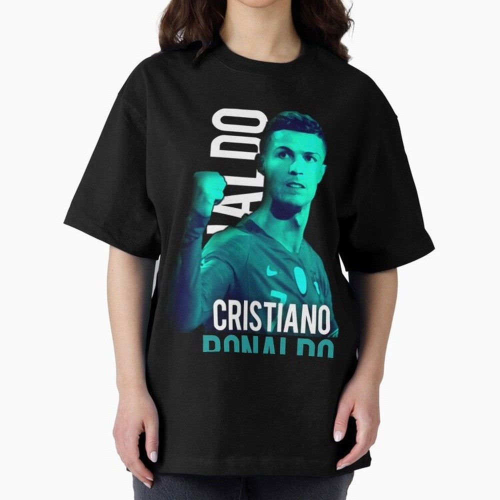 Ronaldo Ronaldo vector Oversized T-Shirt Bring Trophy Dreams to FIFA World Cup 2026 Group Stage for Fans of Haaland and Mbappe and France, Bringing Stadium Memories, Football Loyalty, International Chants and Championship Tradition; Made for Die