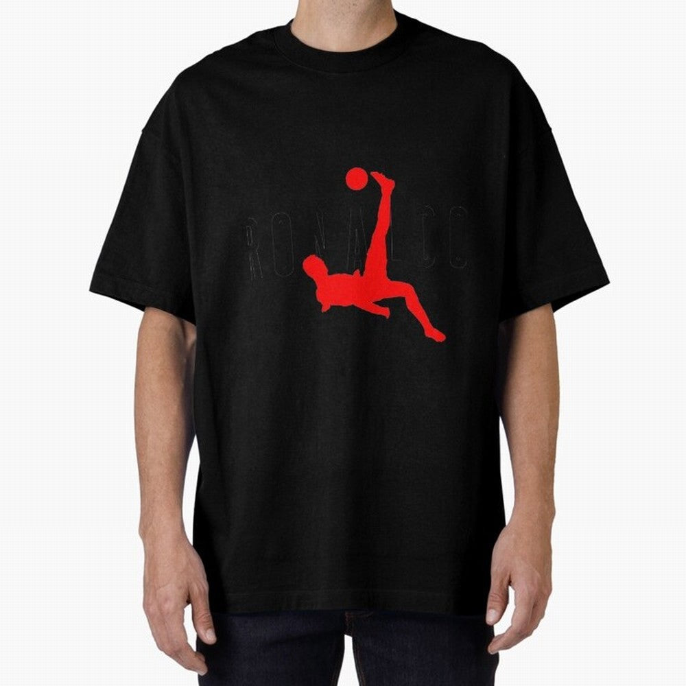 Air Ronaldo Classic T-Shirt Oversized T-Shirt Celebrate Classic Football Spirit in Match Day Hype around FIFA World Cup 2026, Haaland, Argentina, France and Brazil, Vintage Soccer Flavor, Modern Football Stars, National Flags and Final Night