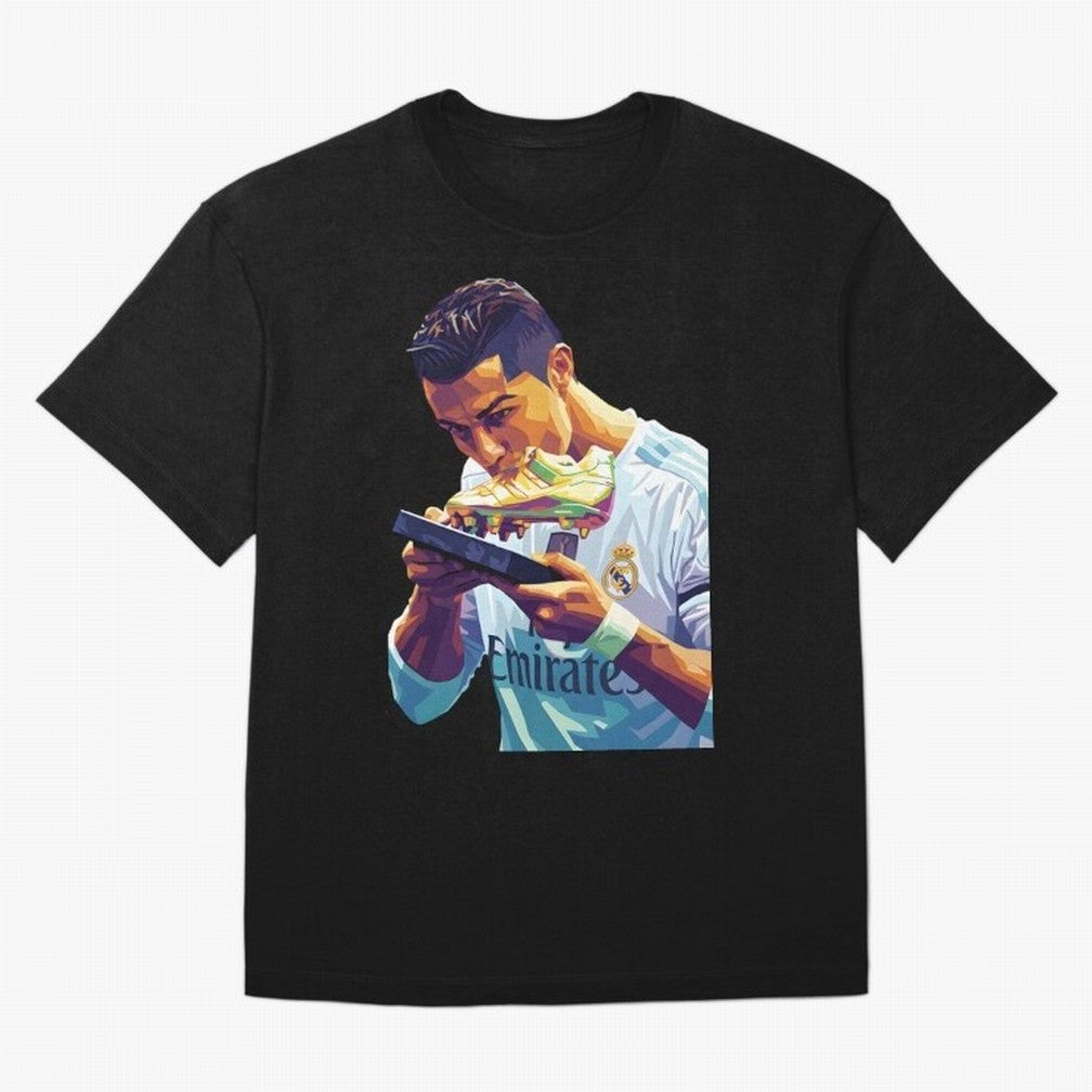 Ronaldo pop art Oversized T-Shirt Build FIFA World Cup 2026 Made for Mbappe and Neymar, Germany Energy, Vintage Soccer Flavor, Modern Football Stars, National Flags and Final Night Emotion; Ideal for Passionate Fans Who Love Underdog Stories,