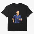 Ronaldo pop art Oversized T-Shirt Share Match Day Hype around FIFA World Cup 2026 USA Canada Mexico, Mbappe, Argentina and Brazil, Worldwide Fan Energy, Dramatic Goals, Stadium Lights and Championship Celebrations; Great for Watch Parties, Sports