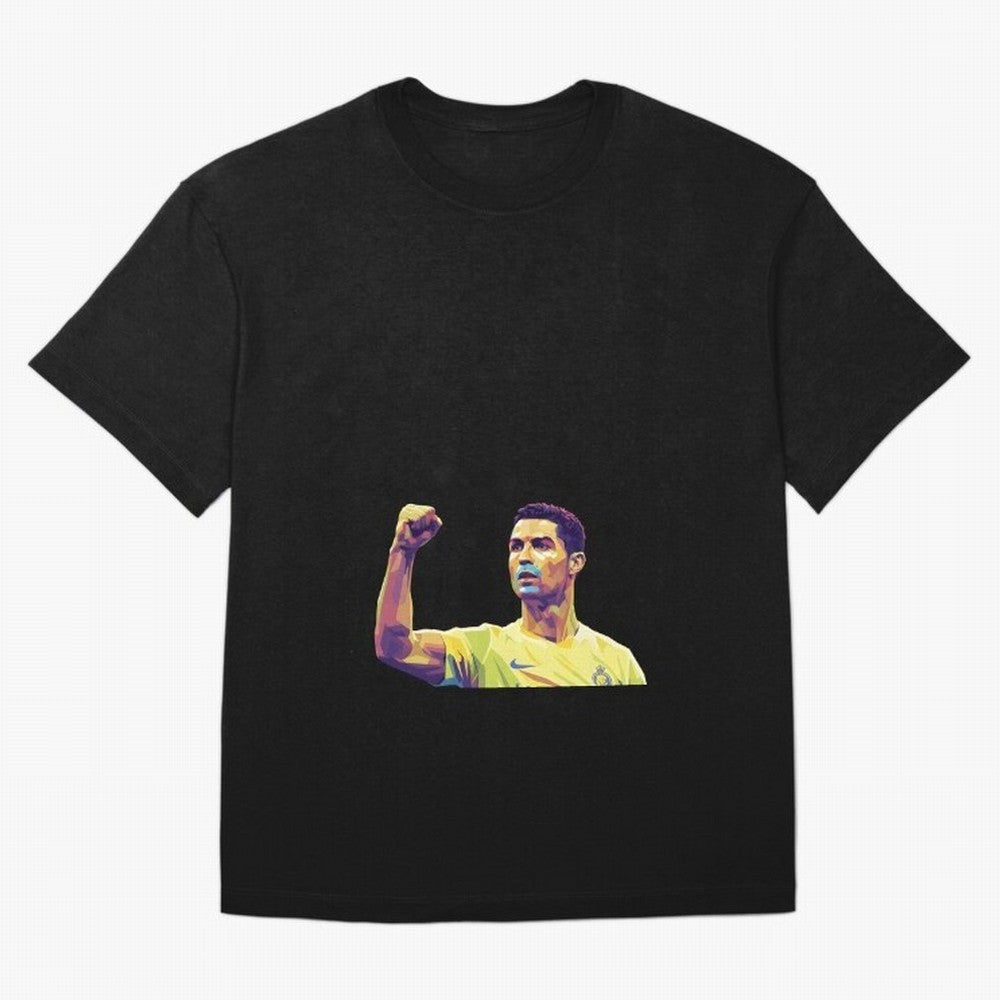 Ronaldo pop art Oversized T-Shirt Upgrade Match Day Hype around FIFA World Cup 2026 Group Stage, Haaland, England, Retro Football Energy, Iconic Rivalries, Trophy Chase Drama and Stadium Atmosphere; Built for Supporters Chasing Trophy Dreams, Final