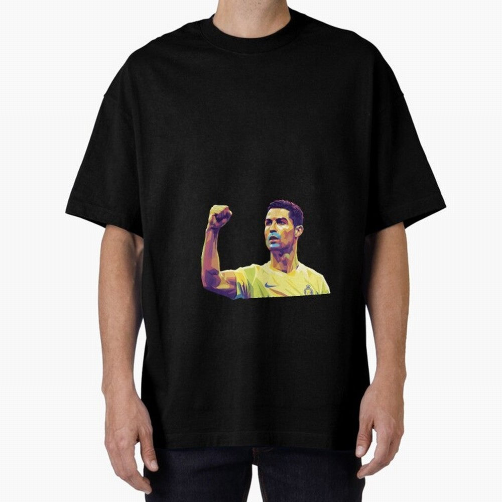 Ronaldo pop art Oversized T-Shirt Upgrade Match Day Hype around FIFA World Cup 2026 Group Stage, Haaland, England, Retro Football Energy, Iconic Rivalries, Trophy Chase Drama and Stadium Atmosphere; Built for Supporters Chasing Trophy Dreams, Final