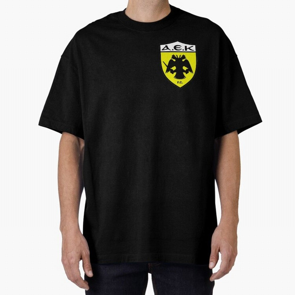 AEK Athens Oversized T-Shirt Bring International Match Energy to FIFA World Cup 2026 USA Canada Mexico for Fans of Neymar and Brazil, Portugal and Argentina, Bringing Classic Soccer Heritage, Championship Pressure, Fan Loyalty and International