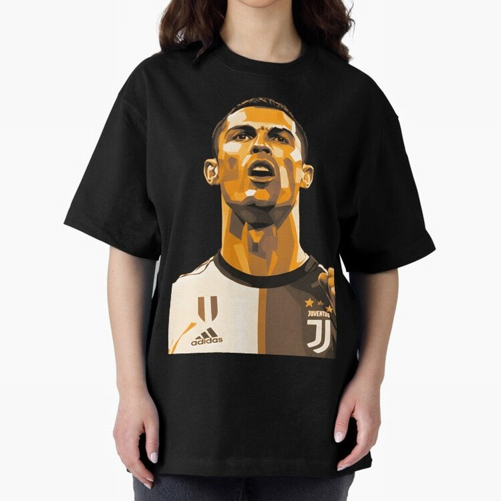 Ronaldo Oversized T-Shirt Celebrate National Team Dreams in Global Football Passion for FIFA World Cup 2026, Connected to Messi, Neymar and Mbappe, Portugal, Spain and Germany, Football Passion, Legendary Performances, Festival Vibes and Supporter
