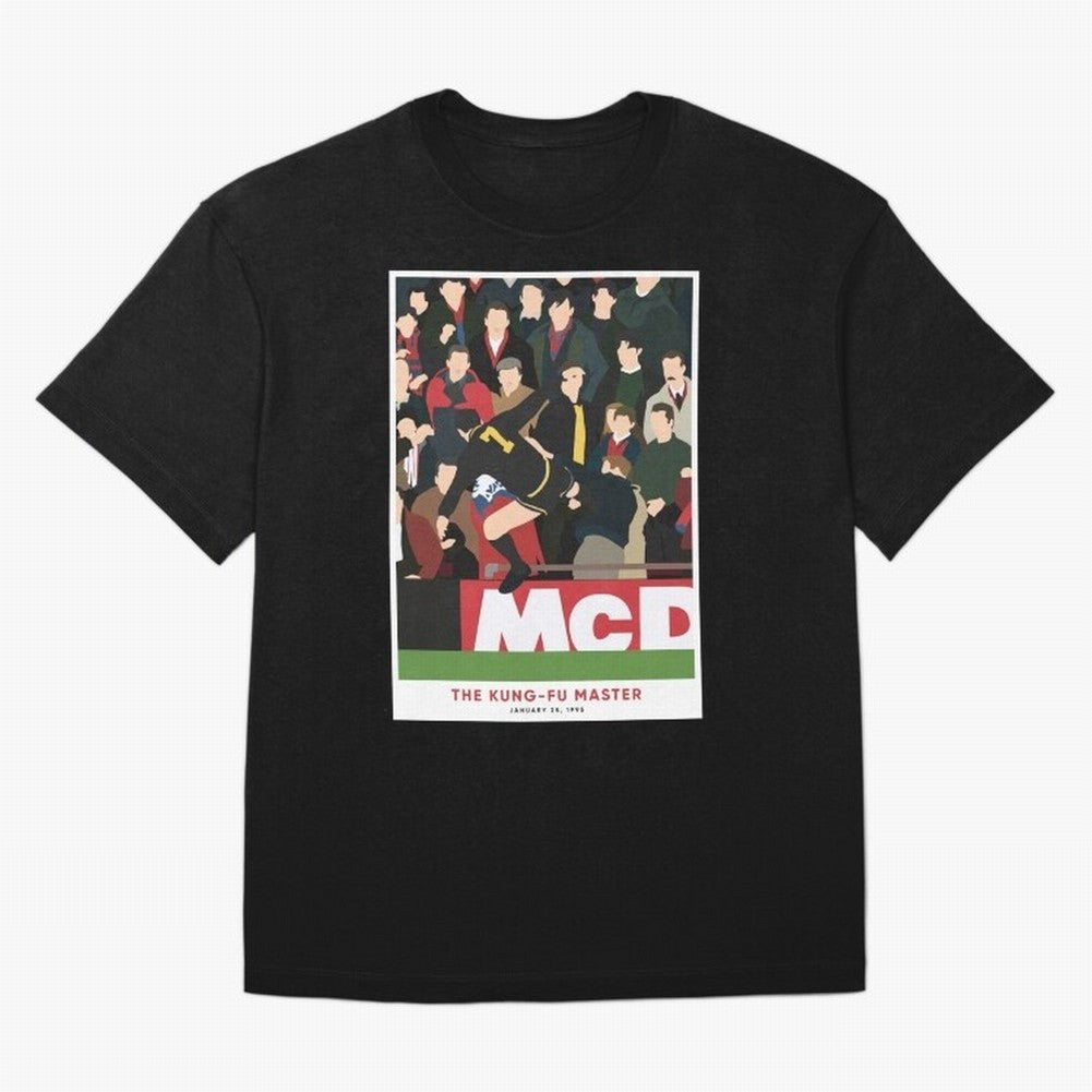 Eric Cantona The Kung-Fu Master Oversized T-Shirt Show Championship Spirit for Match Day Hype around FIFA World Cup 2026, Messi, CR7 and Mbappe, Germany, Classic Soccer Heritage, Championship Pressure, Fan Loyalty and International Pride; Great for