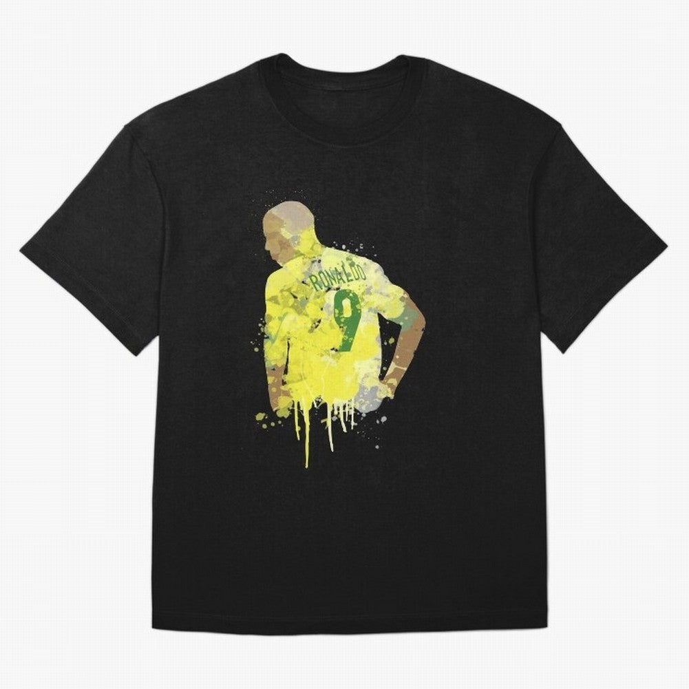 Ronaldo Brazil Legend Art Oversized T-Shirt Live for the Drama of FIFA World Cup 2026 USA Canada Mexico for Fans of Cristiano Ronaldo and Argentina and Brazil, Bringing Football Festival Excitement, Trophy Ambitions, Country Rivalries and Star