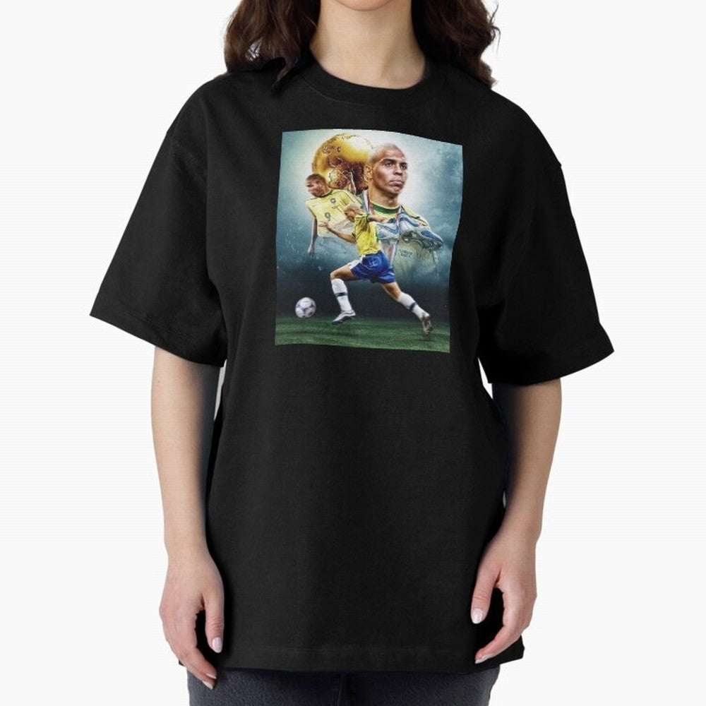 wallpaper Ronaldo Nazario Oversized T-Shirt Follow the Final Road of the FIFA World Cup 2026 Group Stage Journey through Neymar Highlights, Brazil Pride, Soccer Culture, Superstar Moments, National Team Dreams and Competitive Fire; Ideal for