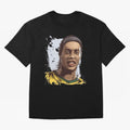 Illustration Ronaldinho Art Oversized T-Shirt Keep Football History Alive during Global Football Passion for FIFA World Cup 2026, Highlighting Messi, Brazil, Supporter Pride, Iconic Celebrations, Legendary Names and Global Match Day Energy; Ideal
