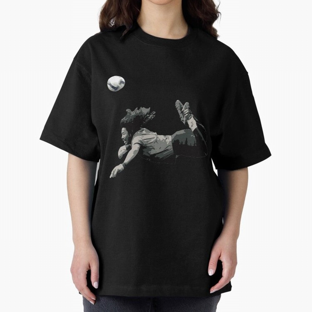 Rene Higuitas Scorpion kick35 Oversized T-Shirt Turn Football Passion into Match Day Hype around FIFA World Cup 2026 USA Canada Mexico, CR7, Portugal, Football History, Final Match Energy, Crowd Noise and Once in a Lifetime Moments; Created for