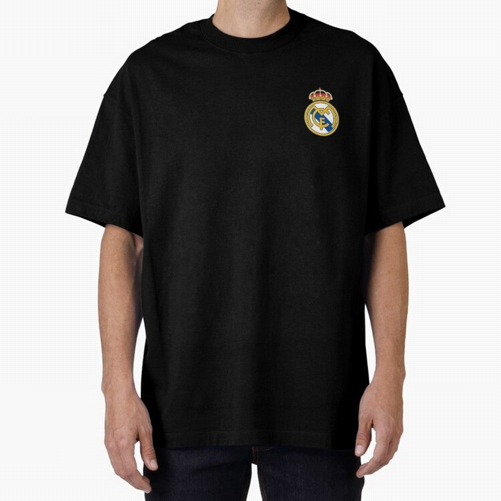 Madrid Football Logo Oversized T-Shirt Celebrate the Biggest Stage of FIFA World Cup 2026 Inspired by Neymar, England, France and Netherlands Energy, Sports Nostalgia, International Competition, Famous Players and Unforgettable Victories; Great for