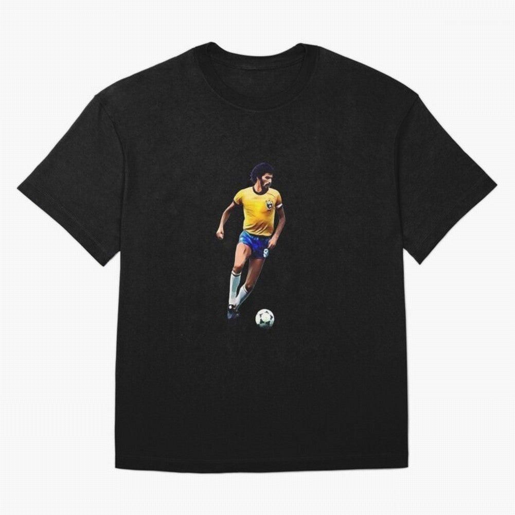 Legends of The Beautiful Game Cartoon Collection Legends Socrates Cartoon Artwork9 Oversized T-Shirt Live for the Drama of Match Day Hype around FIFA World Cup 2026, Messi, Neymar and Mbappe, Brazil, Worldwide Fan Energy, Dramatic Goals, Stadium