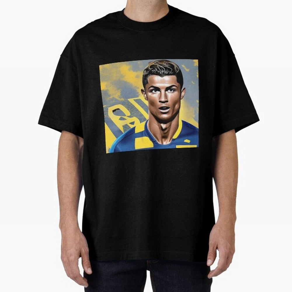 Ronaldo al nassr Oversized T-Shirt Celebrate the Biggest Stage of Global Football Passion for FIFA World Cup 2026 USA Canada Mexico, Filled with Neymar, England, France and Netherlands, Fan Favorite Moments, National Team Passion, Big Match Drama