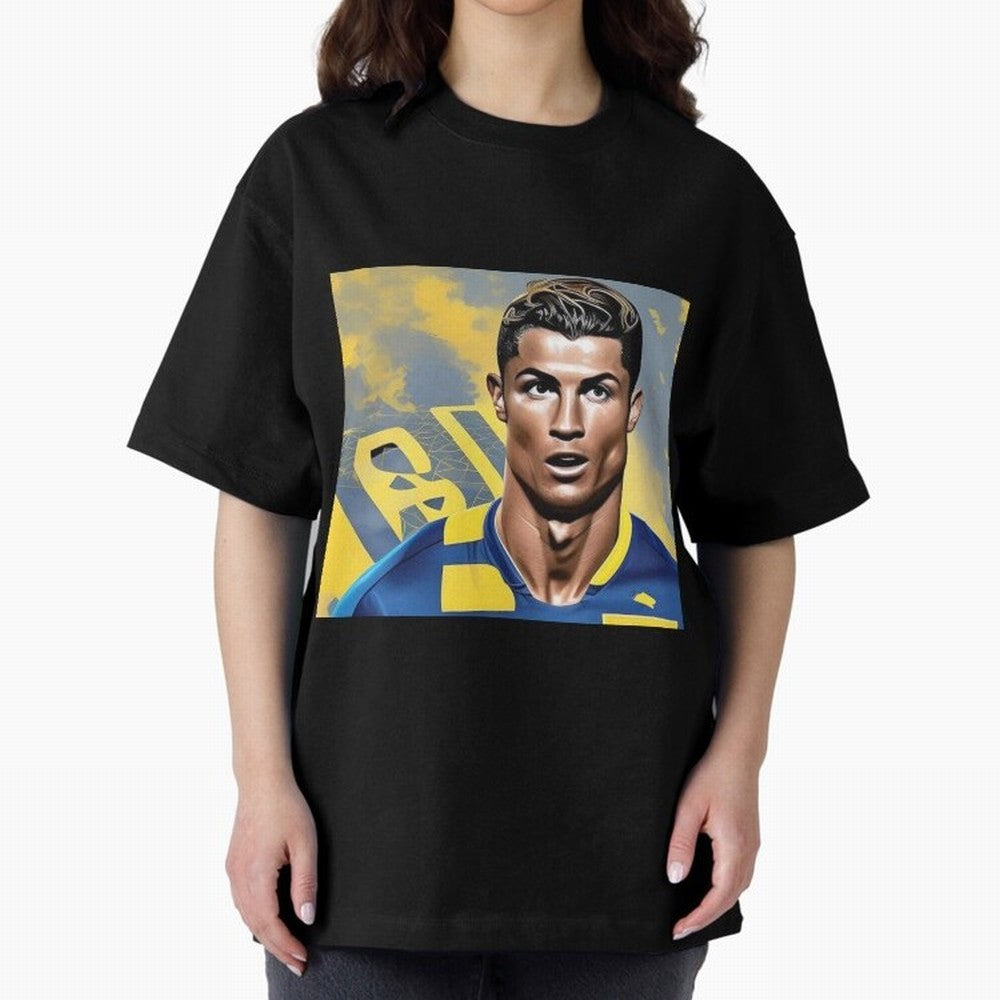 Ronaldo al nassr Oversized T-Shirt Celebrate the Biggest Stage of Global Football Passion for FIFA World Cup 2026 USA Canada Mexico, Filled with Neymar, England, France and Netherlands, Fan Favorite Moments, National Team Passion, Big Match Drama