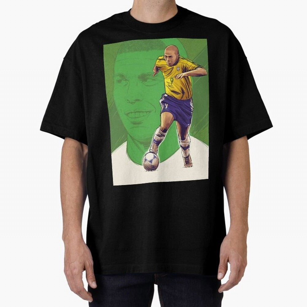 Wallpaper Ronaldo Nazario Oversized T-Shirt Celebrate Every Goal in FIFA World Cup 2026 for Fans of Mbappe and Neymar and France, Bringing Tournament Hype, Historic Matchups, Family Viewing Parties and Global Sports Pride; Made for Collectors Who