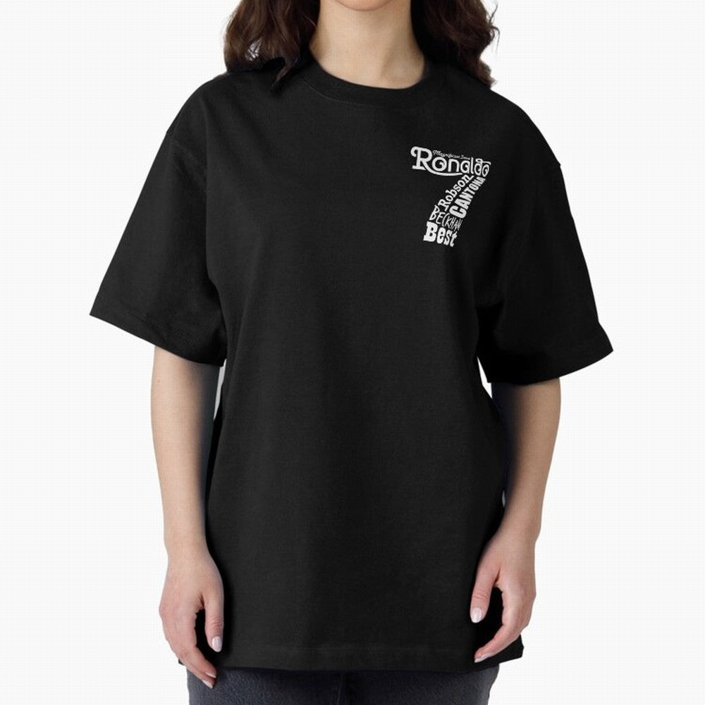Manchester United Magnificent Sevens Oversized T-Shirt Celebrate Unforgettable Nights in FIFA World Cup 2026 USA Canada Mexico Connected to Cristiano Ronaldo, Brazil Energy, Fan Favorite Moments, National Team Passion, Big Match Drama and Soccer