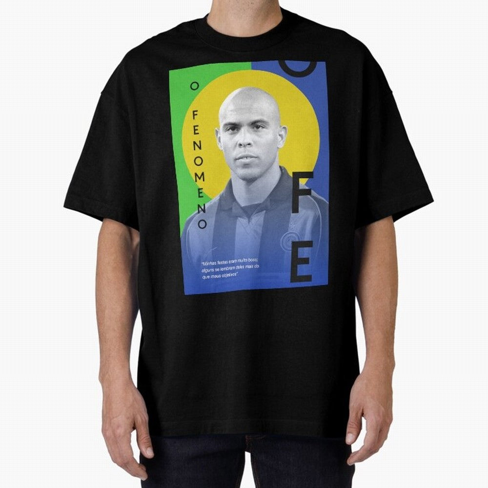 O Phenomenon Oversized T-Shirt Remember FIFA World Cup 2026 for Fans of Haaland and Spain, Bringing Football History, Final Match Energy, Crowd Noise and Once in a Lifetime Moments; Perfect for Supporters Who Want Bold Football Energy, Global Pride