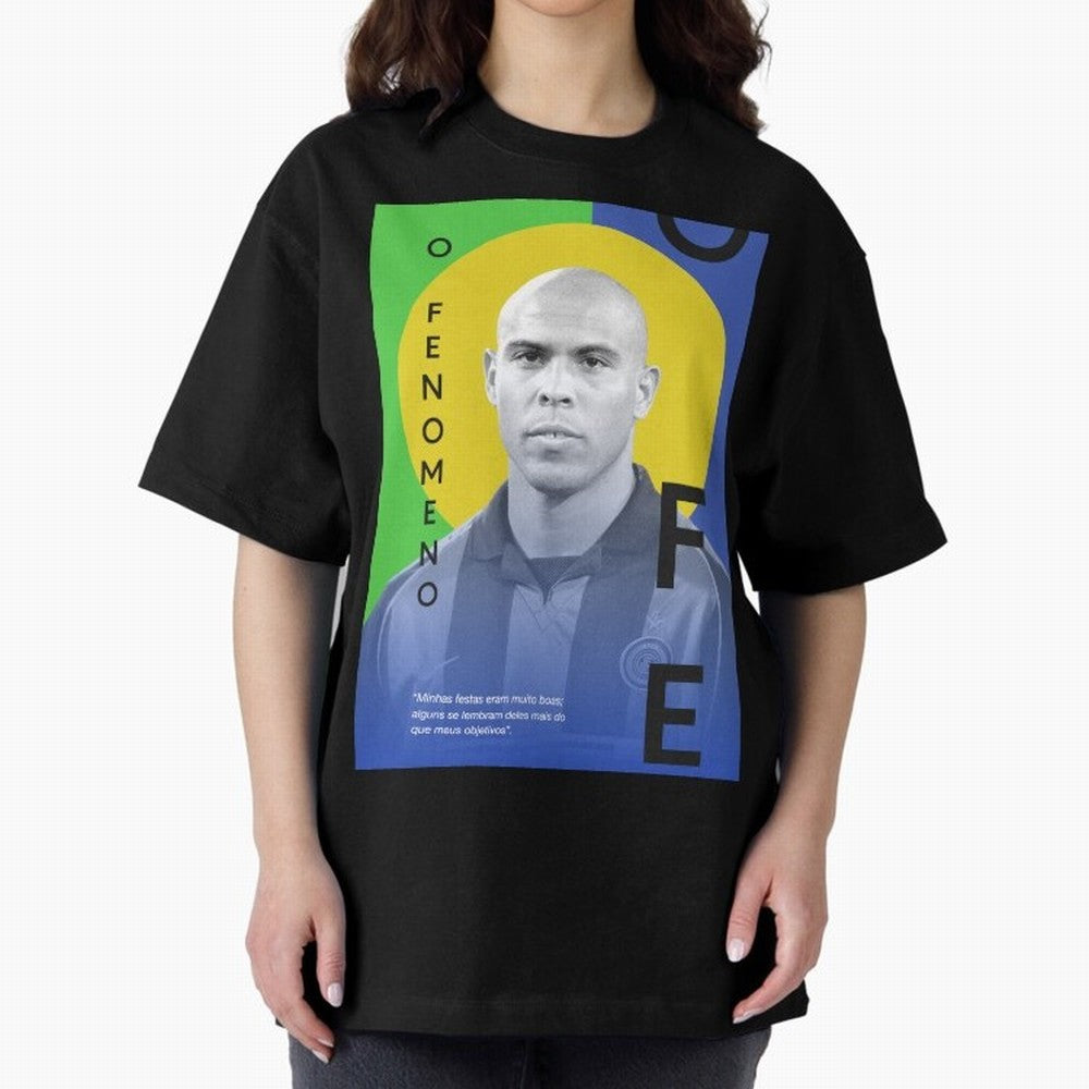 O Phenomenon Oversized T-Shirt Remember FIFA World Cup 2026 for Fans of Haaland and Spain, Bringing Football History, Final Match Energy, Crowd Noise and Once in a Lifetime Moments; Perfect for Supporters Who Want Bold Football Energy, Global Pride