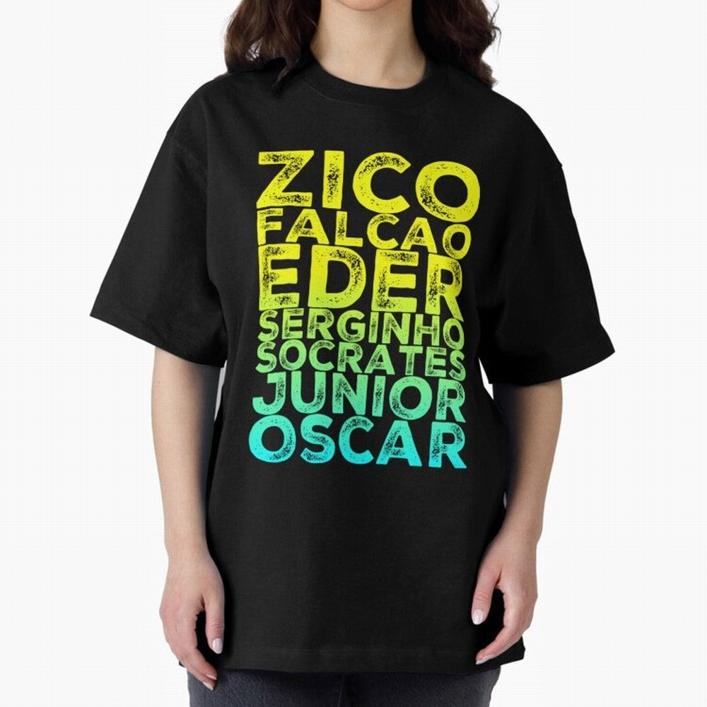 Brazil 1982 zico socrates eder best team never to win world cup79 Oversized T-Shirt Feel the Trophy Chase of FIFA World Cup 2026 Group Stage for Fans of Messi and Spain, Bringing Football Passion, Legendary Performances, Festival Vibes and
