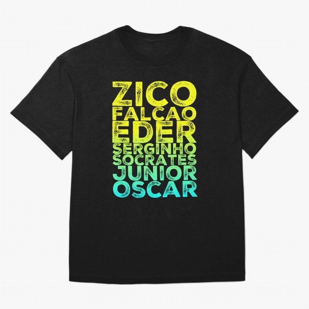 Brazil 1982 zico socrates eder best team never to win world cup79 Oversized T-Shirt Feel the Trophy Chase of FIFA World Cup 2026 Group Stage for Fans of Messi and Spain, Bringing Football Passion, Legendary Performances, Festival Vibes and