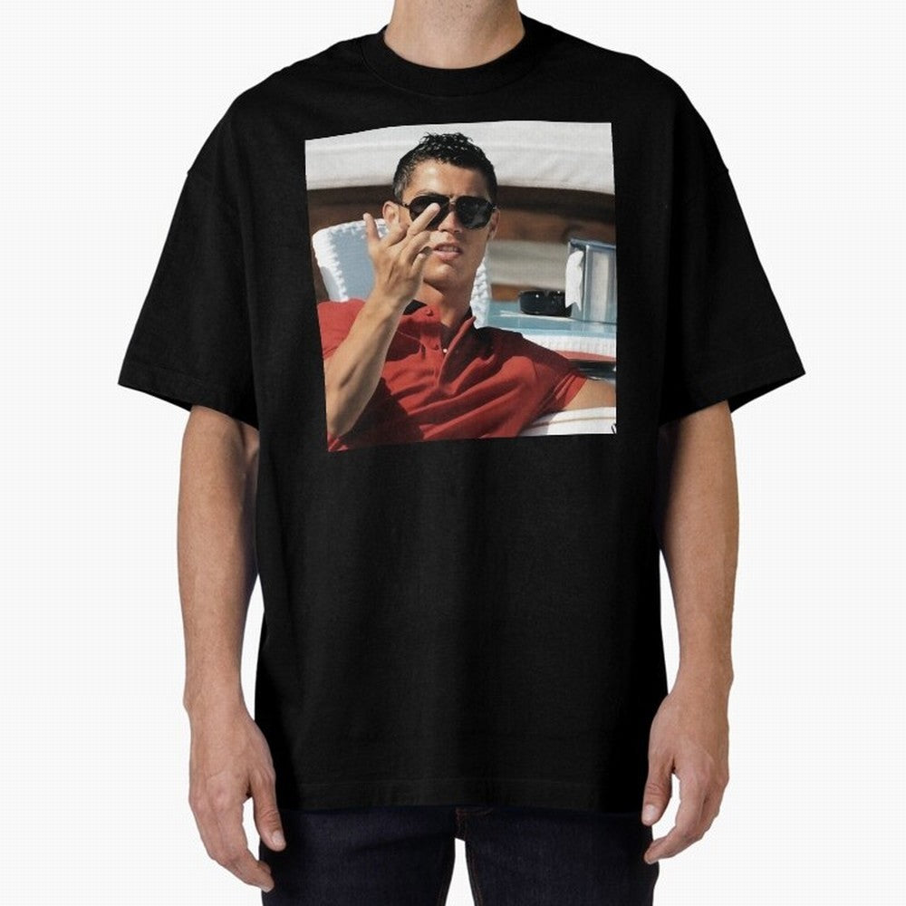 Ronaldo Oversized T-Shirt Keep Football History Alive during FIFA World Cup 2026 USA Canada Mexico Connected to CR7, Argentina, France and Brazil Energy, Football History, Final Match Energy, Crowd Noise and Once in a Lifetime Moments; Great for