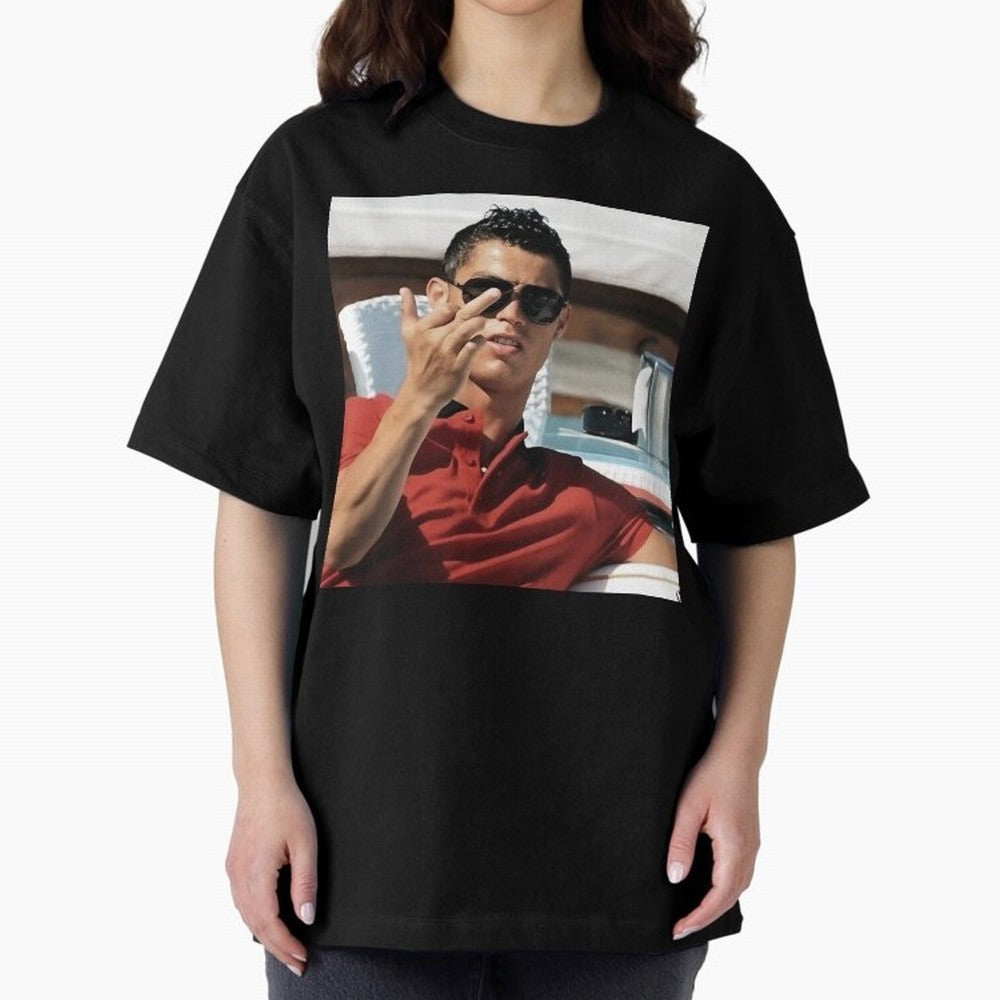 Ronaldo Oversized T-Shirt Keep Football History Alive during FIFA World Cup 2026 USA Canada Mexico Connected to CR7, Argentina, France and Brazil Energy, Football History, Final Match Energy, Crowd Noise and Once in a Lifetime Moments; Great for