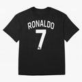 Ronaldo 7 Oversized T-Shirt Celebrate the Magic of the FIFA World Cup 2026 Journey through CR7 and Messi Highlights, Brazil Pride, Vintage Soccer Flavor, Modern Football Stars, National Flags and Final Night Emotion; Made for Die Hard Supporters,