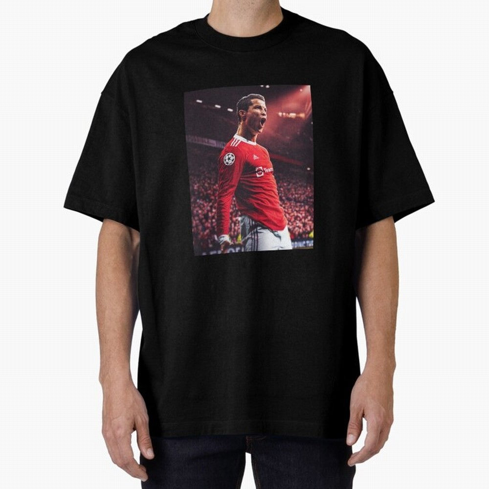 Cristiano Ronaldo CR7 Manchester Home 202122,Ronaldo Gifts, Ronaldo Best Selling , Ronaldo Top Item Oversized T-Shirt Feel International Energy from FIFA World Cup 2026 Inspired by Mbappe, Spain Energy, Soccer Culture, Superstar Moments, National