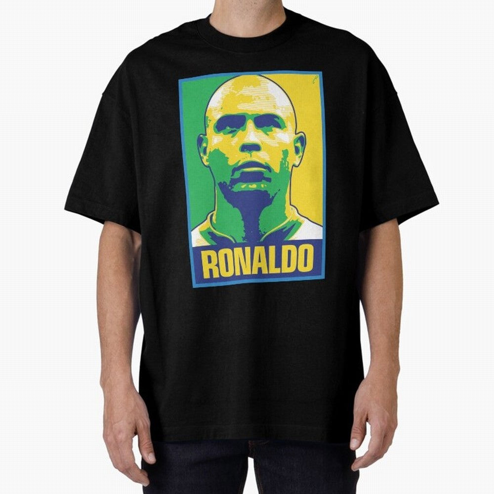 Ronaldo - BRAZIL Oversized T-Shirt Support Iconic Players in Global Football Passion for FIFA World Cup 2026 Group Stage, Capturing Neymar, Haaland and Cristiano Ronaldo, Netherlands, Global Supporter Spirit, Legendary Goals, National Colors and