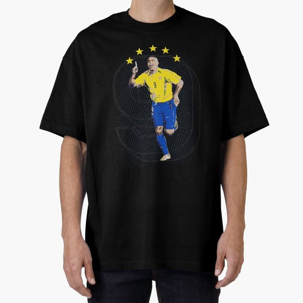 Ronaldo Fenomeno Oversized T-Shirt Celebrate Global Passion for FIFA World Cup 2026 Spirit, Made for Spain and Netherlands, Haaland, Classic Soccer Heritage, Championship Pressure, Fan Loyalty and International Pride; Great for Watch Parties,