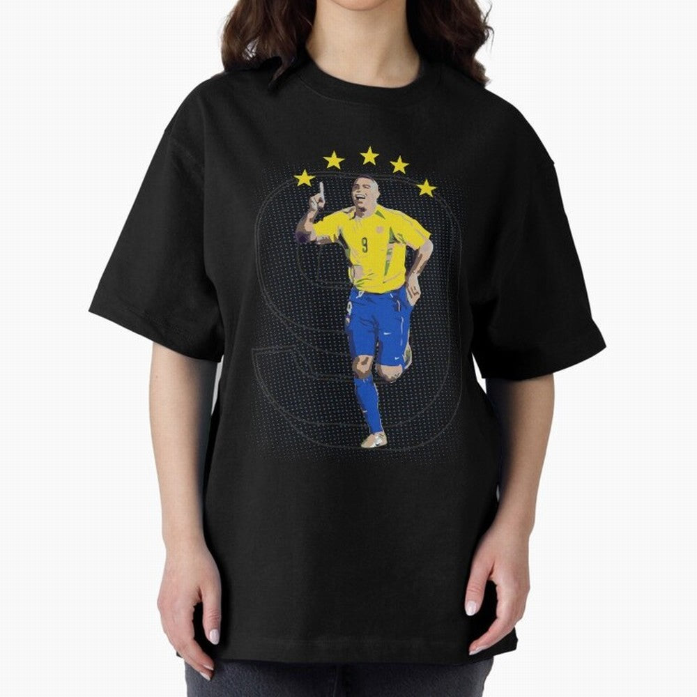 Ronaldo Fenomeno Oversized T-Shirt Celebrate Global Passion for FIFA World Cup 2026 Spirit, Made for Spain and Netherlands, Haaland, Classic Soccer Heritage, Championship Pressure, Fan Loyalty and International Pride; Great for Watch Parties,