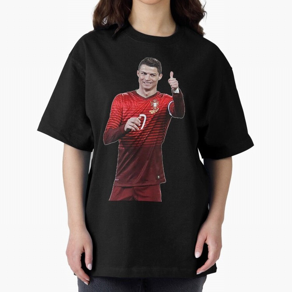 Ronaldo Thumbs Up Oversized T-Shirt Live the Energy of the FIFA World Cup 2026 Group Stage Journey through Haaland and Mbappe Highlights, Brazil, Portugal and Argentina Pride, Fan Favorite Moments, National Team Passion, Big Match Drama and Soccer