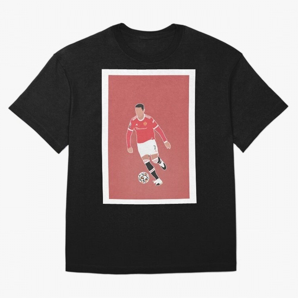 Cristiano Ronaldo 2 Oversized T-Shirt Keep the Match Day Mood of FIFA World Cup 2026 Group Stage for Fans of Messi and France, Bringing Sports Nostalgia, International Competition, Famous Players and Unforgettable Victories; Created for Match Day