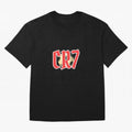 CR7 RED Oversized T-Shirt Celebrate Golden Goal Energy in FIFA World Cup 2026 USA Canada Mexico Spirit, Inspired by Brazil, Messi and Cristiano Ronaldo, Classic Soccer Heritage, Championship Pressure, Fan Loyalty and International Pride; Made for