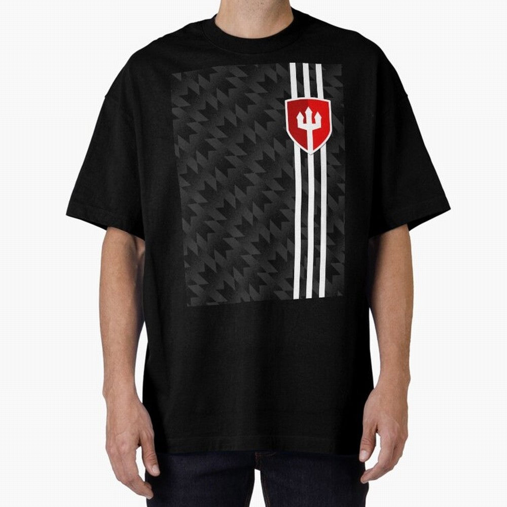 Manchester United 2017/18 3rd Kit Jersey Pattern Oversized T-Shirt Refresh Global Football Passion for FIFA World Cup 2026 USA Canada Mexico, with Cristiano Ronaldo, Haaland and CR7, Portugal, Worldwide Fan Energy, Dramatic Goals, Stadium Lights