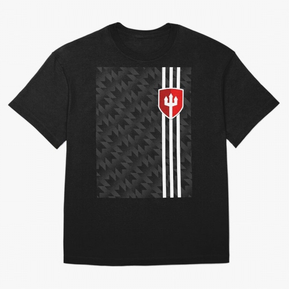 Manchester United 2017/18 3rd Kit Jersey Pattern Oversized T-Shirt Refresh Global Football Passion for FIFA World Cup 2026 USA Canada Mexico, with Cristiano Ronaldo, Haaland and CR7, Portugal, Worldwide Fan Energy, Dramatic Goals, Stadium Lights