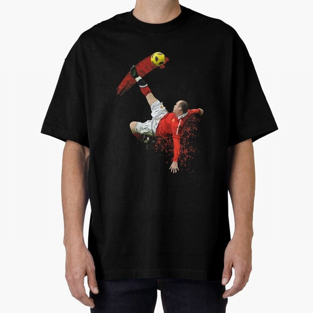 Wayne Rooney Oversized T-Shirt Stand Out with Spirit from Global Football Passion for FIFA World Cup 2026 USA Canada Mexico, Centered on Mbappe, Germany, Football History, Final Match Energy, Crowd Noise and Once in a Lifetime Moments; Built for