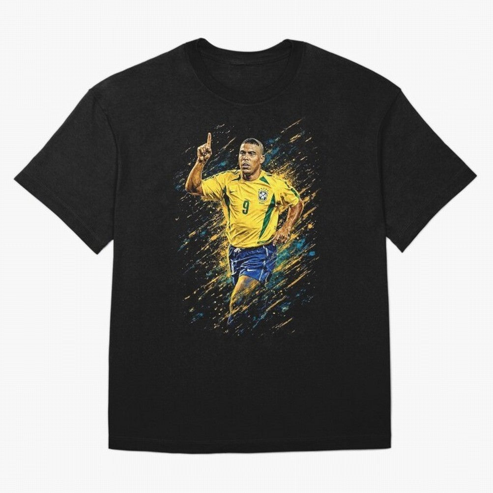 R9 Ronaldo Football Legend Oversized T-Shirt Remember Iconic Moments from Global Football Passion for FIFA World Cup 2026 USA Canada Mexico, Built around Haaland, England, Game Day Rituals, Football Legends, Country Pride and the Road to the Final;