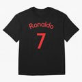 Ronaldo Manchester United Oversized T-Shirt Capture Match Day Hype around FIFA World Cup 2026 Group Stage, Mbappe and Neymar, Brazil, Portugal and Argentina, Soccer Culture, Superstar Moments, National Team Dreams and Competitive Fire; Great for