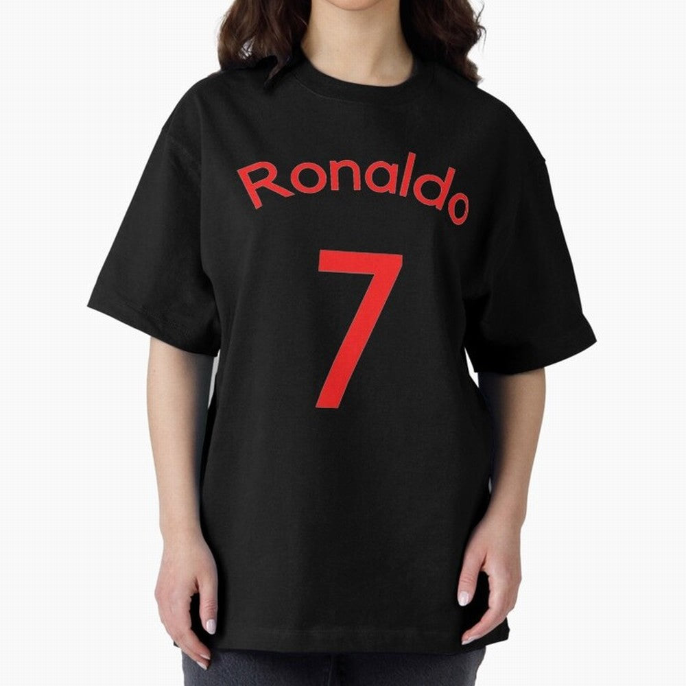 Ronaldo Manchester United Oversized T-Shirt Capture Match Day Hype around FIFA World Cup 2026 Group Stage, Mbappe and Neymar, Brazil, Portugal and Argentina, Soccer Culture, Superstar Moments, National Team Dreams and Competitive Fire; Great for
