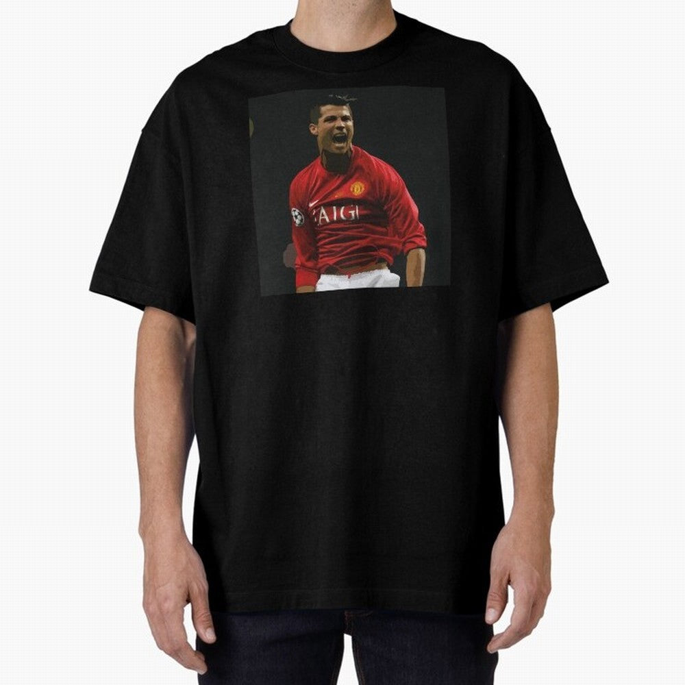 The Manchester United bug 2008 Oversized T-Shirt Cheer for Match Day Hype around FIFA World Cup 2026, Messi and Cristiano Ronaldo, Brazil, Sports Nostalgia, International Competition, Famous Players and Unforgettable Victories; Great for Supporters