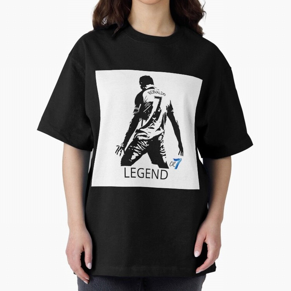 RONALDO legend CR7 Oversized T-Shirt Carry the Dream of FIFA World Cup 2026 USA Canada Mexico for Fans of Messi, CR7 and Mbappe and Spain and Netherlands, Bringing Soccer Culture, Superstar Moments, National Team Dreams and Competitive Fire; Built