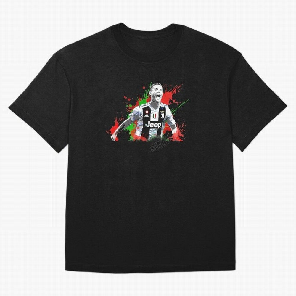Cristiano Ronaldo Fan Oversized T-Shirt Stand Out with Spirit from FIFA World Cup 2026 USA Canada Mexico for Fans of Mbappe and Neymar and England, France and Netherlands, Bringing Match Day Excitement, Supporter Culture, Golden Goals and Global