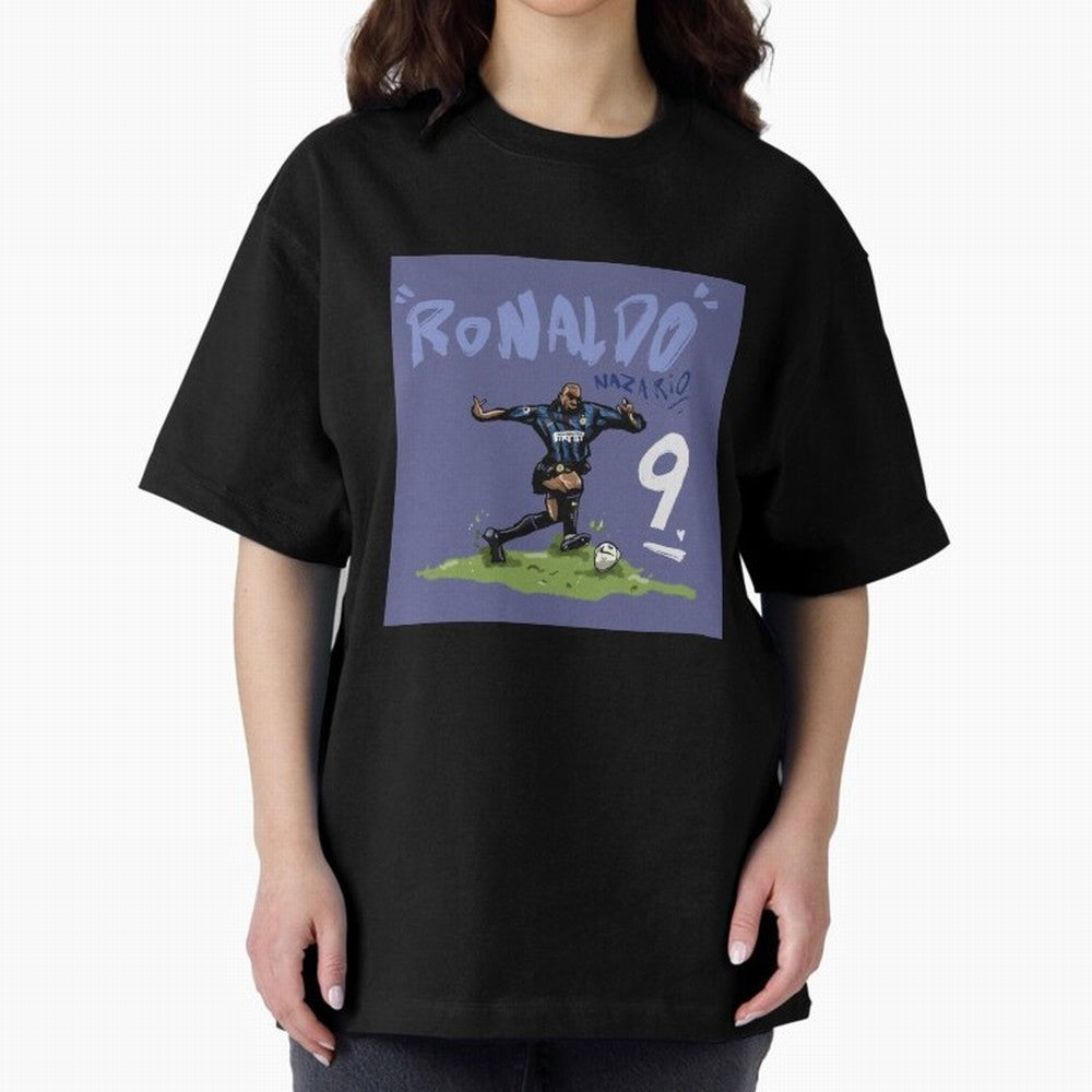 Ronaldo Nazario. Oversized T-Shirt Celebrate Global Football Passion for FIFA World Cup 2026 Group Stage, Built around Mbappe and Neymar, Germany, Game Day Rituals, Football Legends, Country Pride and the Road to the Final; Created for Match Day