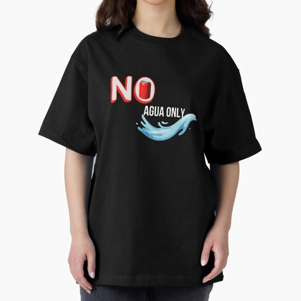 Cristiano Ronaldo - No Soda Coca Drink Agua Water Only Oversized T-Shirt Show Up for the Glory of Global Football Passion for FIFA World Cup 2026, Centered on CR7, Netherlands, Football Passion, Legendary Performances, Festival Vibes and Supporter