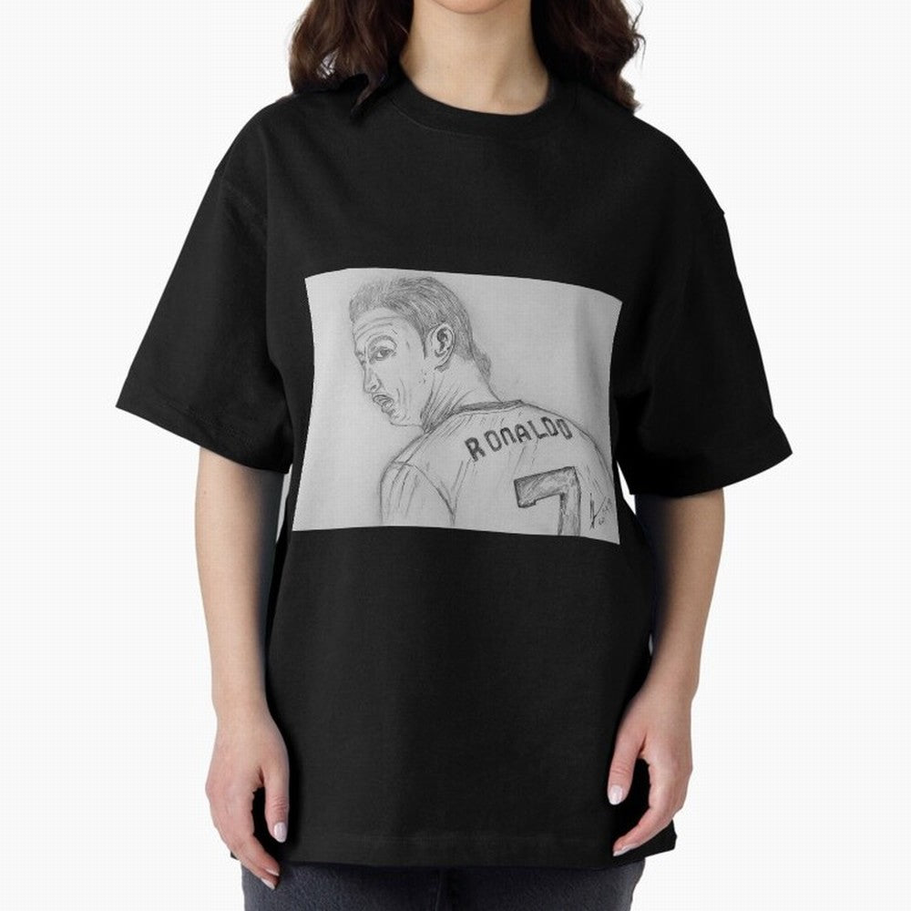 CR7 Oversized T-Shirt Follow the Road to FIFA World Cup 2026 Spirit, Made for Spain and Netherlands, CR7 and Messi, Supporter Pride, Iconic Celebrations, Legendary Names and Global Match Day Energy; Ideal for Fans Who Follow Messi, Cristiano