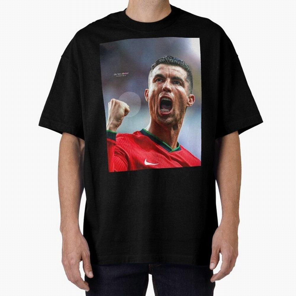 CR7: The Eternal GOAT Oversized T-Shirt Celebrate Every Goal in FIFA World Cup 2026 Group Stage for Fans of Neymar, Haaland and Cristiano Ronaldo and England and Germany, Bringing Goal Celebration Energy, Supporter Heritage, Football Icons and