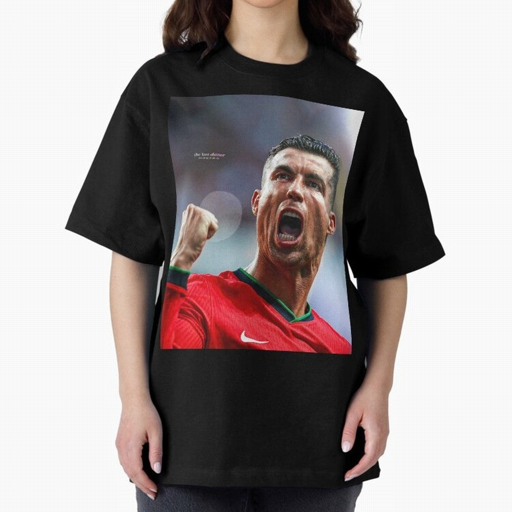 CR7: The Eternal GOAT Oversized T-Shirt Celebrate Every Goal in FIFA World Cup 2026 Group Stage for Fans of Neymar, Haaland and Cristiano Ronaldo and England and Germany, Bringing Goal Celebration Energy, Supporter Heritage, Football Icons and