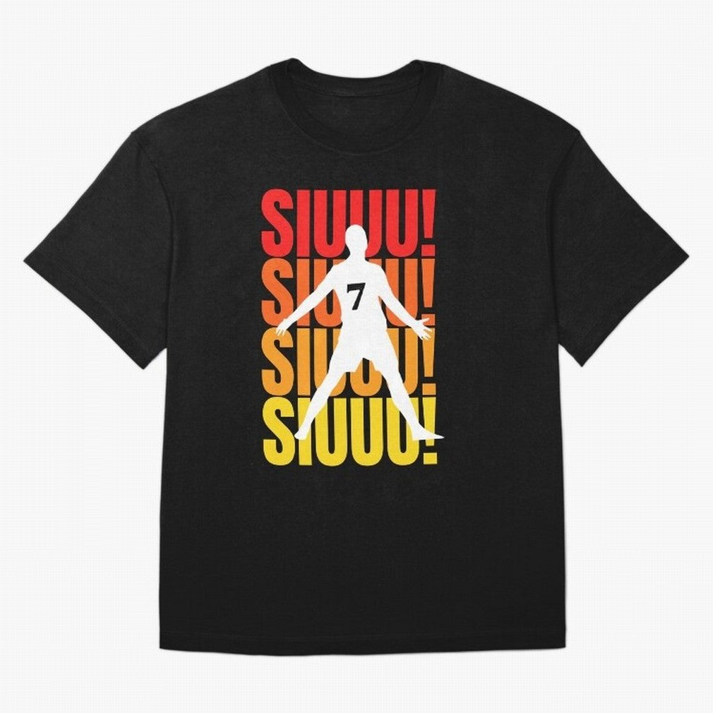 Christiano Ronaldo Siuuu Oversized T-Shirt Celebrate Rivalries and Pride in FIFA World Cup 2026 Group Stage for Fans of CR7 and Messi and Portugal, Spain and Germany, Bringing Football History, Final Match Energy, Crowd Noise and Once in a Lifetime