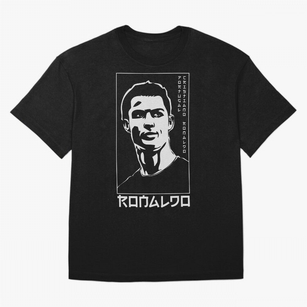 Ronaldo Japanese Style Portrait art illustration Oversized T-Shirt Make Your Look Match FIFA World Cup 2026 Group Stage Spirit, Celebrating Spain, CR7, Game Day Rituals, Football Legends, Country Pride and the Road to the Final; Perfect for People
